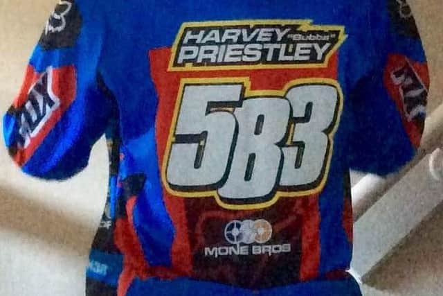 DEAL: Mone Bros have put their name on motorcross rider Harvey Priestley.