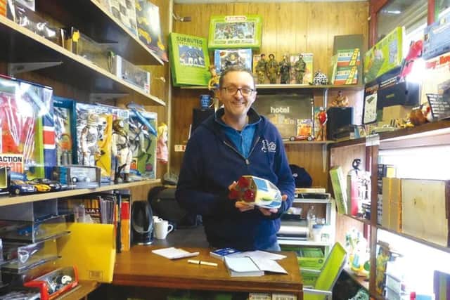 SHOP OWNER: Paul at his Emag Toys and Games store in Mirfield.