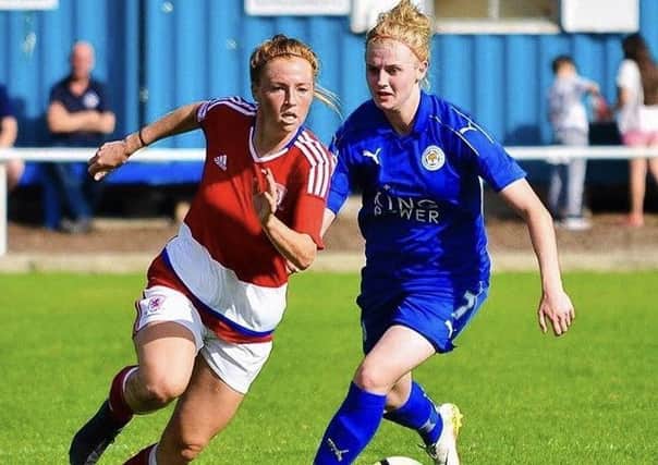 Batley footballer Ellie Dobson, in action for Middlesbrough Ladies, has been selected in Great Britains 20-strong squad to compete at next months Universities World Cup in China.