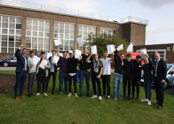 Great Improvements: Manor Croft students celebrate one of the countrys biggest GCSE improvements