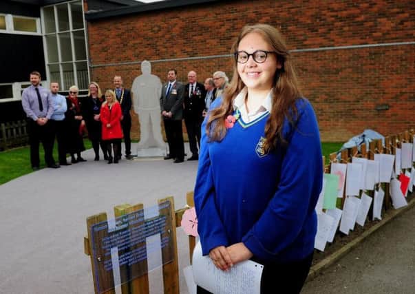 Dewsbury pupil Emily spoke about the inspiration Simon Brown has given her