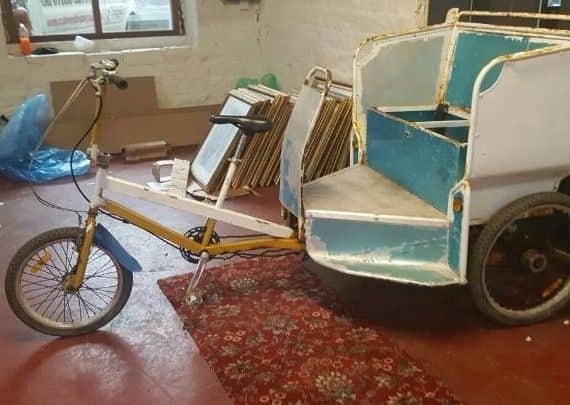 NO GO: The rickshaw is pictured before the major revamp.