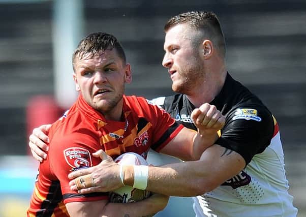 Prop forward Kyle Trout has returned to Dewsbury Rams for the 2018 season following a spell with Championship rivals Sheffield Eagles. Picture: Jonathan Gawthorpe.