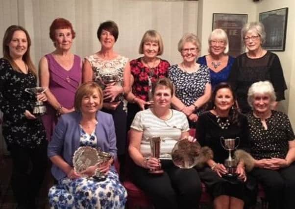 East Bierley Golf Club Ladies Section prize winners.