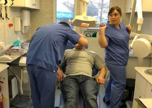 Dentaid mobile dental unit has treated patients at Dewsbury again early in 2018 following a well-attended session last autumn