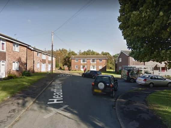 The stabbing took place inside a flat in Headfield View, Thornhill Lees. Picture: Google