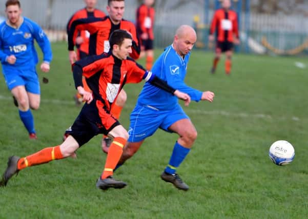 Wayne Newsome was among the goal scorers as Crown Gawthorpe recorded an emphatic 10-0 win over Pontefract Town in the Wakefield League Premier Division last Saturday. Picture: Paul Butterfield