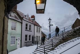 Whitby in the snow.