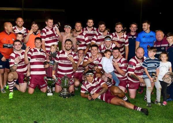 Thornhiill Trojans will face Dewsbury Celtic in the Heavy Woollen ARL Jim Brown Cup semi-final. They defeated Shaw Cross Sharks to lift the cup in last seasons final at Batley Bulldogs Mount Pleasant. Picture: Paul Butterfield