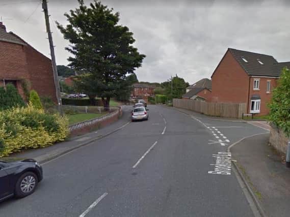 The woman was knocked down by a car in Brookroyd Lane, Batley. Picture: Google