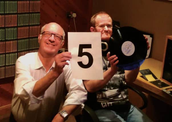 Hospital Radio presenters Lincoln Livsey (left) and Roy Able.