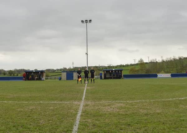 The waterlogged Clayborn pitch led to Tuesday's game against Hall Road Rangers being postponed.