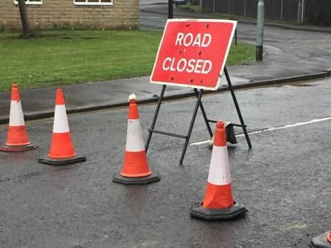 Parts of Cleckheaton are subject to road diversions after a burst main closed Sycamore Drive this morning.
