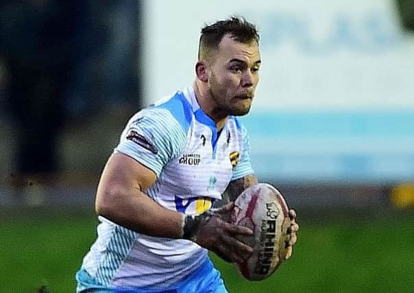 Dominic Speakman scored a try and set up another in Dewsbury's defeat to Halifax.