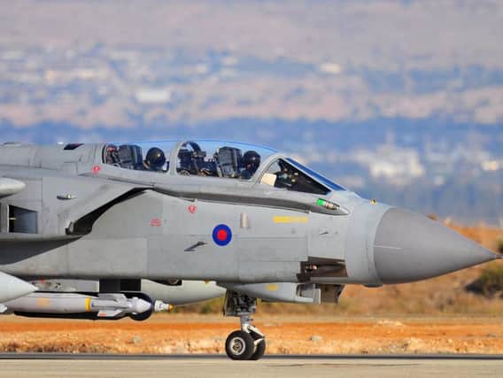 A Tornado GR4 was spotted in Leeds last month. Photo: PA